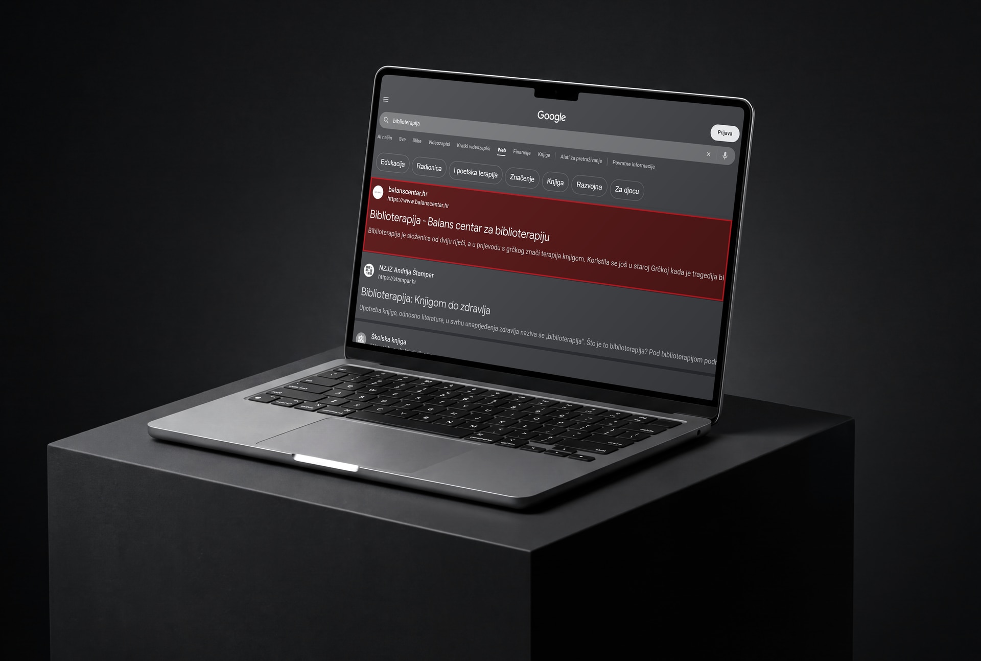 Balans centar - SEO optimizacija za udrugu