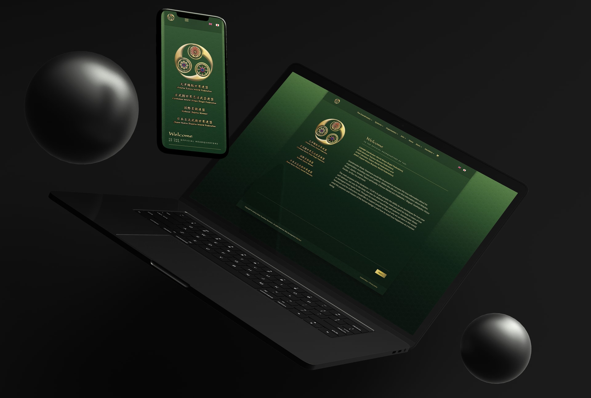 Genbukan - izrada web stranica za klub borilačkih vještina - Red Sun