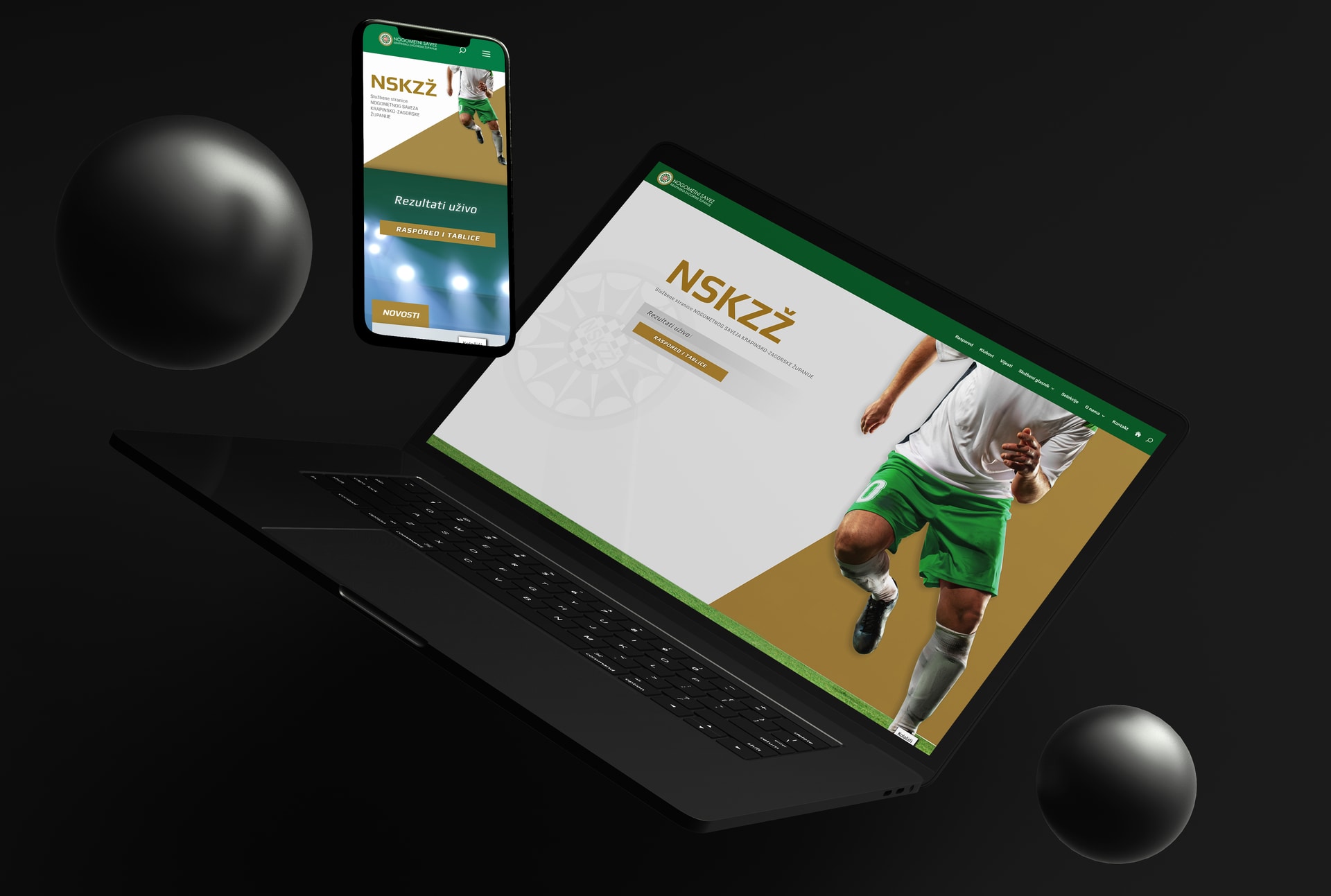 NSKZŽ – izrada web stranice za nogometni savez – Red Sun NSKZŽ - izrada web stranice za nogometni savez - Red Sun