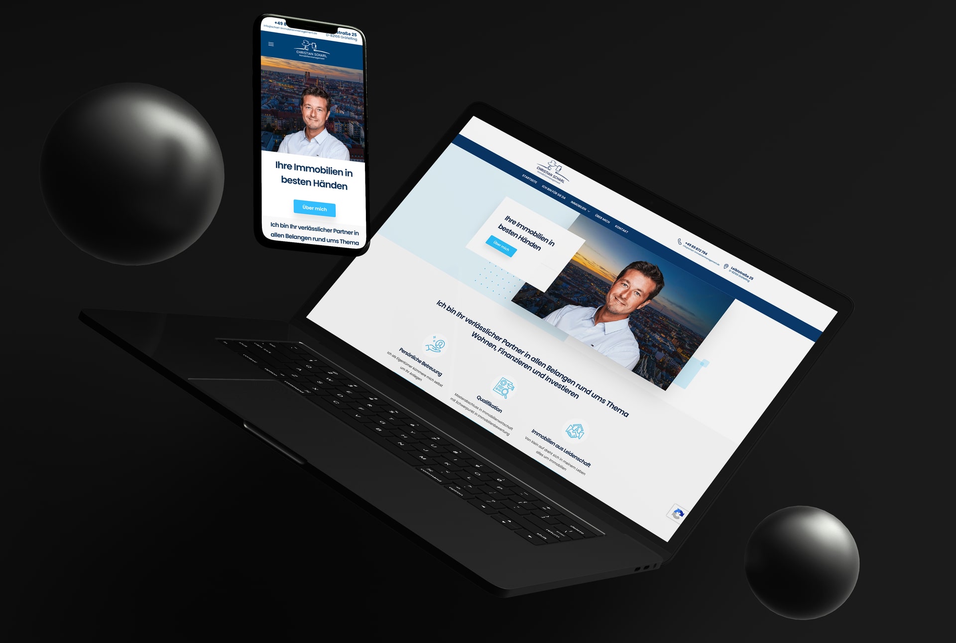 Scharl Imobilien - Izrada web stranice za nekretnine - Red Sun